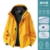Chaqueta Exterior 3 en 1 con Forro Polar Desmontable Ropa de Trabajo Resistente al Viento e Impermeable Ropa Exterior Logo Personalizado