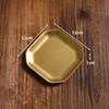 Plato Rectangular Vintage Dorado de Acero Inoxidable Plato Viejo para Barbacoa Plato Estilo Industrial Plato para Hot Pot Bandeja Vajilla para Barbacoa