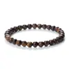 Pulseras Tejidas Elásticas con Cuentas de Madera Pura para Hombres y Mujeres Pulseras de Negocios Cuerda Elástica Ajustable para la Mano Pulseras de Rosario