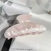 Pinza Grande de Imitación Acetato de Gama Alta para Mujer, Estilo Coreano Versátil Color Gelatina Pinza Tiburón para el Cabello Accesorio para el Cabello Pinza para el Cabello