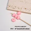 Doce Brilhante Contas Acessórios Corrente para Celular Material Joias DIY Feito à Mão Contas Soltas Dopamina Colorido Verão