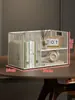 Estante de mesa para livros, organizador de mesa multicamadas, porta-arquivos, organizador e prateleira de armazenamento de livros ilustrados para mesa infantil