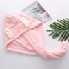 Orelhas de Coelho Coral Fleece Chapéu de Cabelo Mulheres Toalha de Shampoo Turbante Absorvente Fofo Chapéu de Banho Chapéu de Cabelo Atacado