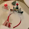Acessório de Cabeça de Natal Alce Laço Faixa de Cabelo Feminina Criativa Engraçada Grampo de Cabelo Faixa de Cabelo de Galho de Alce Faixa de Cabelo para Fantasia de Festa Cabelo