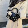 Bolso Patchwork de Alta Gama Otoño 2026 para Mujer, Bolso de Mano Versátil Moderno Sencillo, Bolso Cubo Bandolera Cruzada Chic para el Trabajo