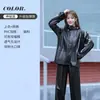 Conjunto de Capa de Chuva e Calça de Chuva de PVC Anti-Tempestade para Adultos Capa de Chuva Split de Alta Qualidade para Patinete Elétrico Pessoa Única