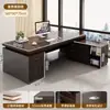 Escritorio de oficina, escritorio de jefe, juego de escritorio y silla de oficina, estación de trabajo simple y moderna para personal, escritorio de computadora de una persona, escritorio de escritura