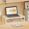Soporte Elevado para Computadora para Uso en Casa, Estante de Almacenamiento para Escritorio, Soporte Elevado, Escritorio Suspendido, Soporte Elevado para Enfriamiento de Monitor