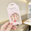 Nuevas Uñas Portátiles 3D de Epoxi para Niños Lindos Dibujos Animados de Bebé Parches de Uñas Adhesivos Traseros Uñas Postizas Piezas de Uñas Terminadas