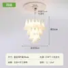 Venda Direta da Fábrica Lâmpada de Sala de Estar Francesa MURANO Luxo Leve Retro Lustre para Escada Duplex Lâmpada para Quarto Principal de Vidro Americano