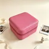 Popular en Europa y América, joyero compacto y portátil, caja de almacenamiento de accesorios de cuero, bolsa de almacenamiento antioxidante para pendientes, colgantes y anillos
