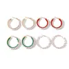Venta al por mayor de pendientes grandes de aro estilo coreano con perlas y cristales, un accesorio moderno y lujoso para mujer, con un diseño único y vintage