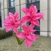 3 Flores de Lírio Artificiais Novas, Lírios Falsos para Casamento e Decoração de Casa, Atacado