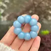 Pulsera de raíz de Bodhi de ajo amarillo cremoso más vendida para alivio del estrés, cuentas de raíz de Bodhi trenzadas a mano para inquietarse y alivio del estrés