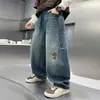 ¡Estos pantalones para niño son súper estilosos! Nueva colección otoño 2026, talla mediana a grande, pantalones vaqueros para niños, pantalones largos primavera/otoño, con un look fresco y moderno