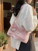 Nova Bolsa de Ombro Corrente Casual de Nicho Coreana, Bolsa Feminina de Grande Capacidade, Bolsa Simples de Alta Qualidade para o Dia a Dia, de Ombro