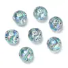 Nuevo Producto Aprox. 16 mm Acrílico Color UV Recubierto Strass Redondo Cuentas para Collar Pulsera Cadena de Teléfono Hecho a Mano