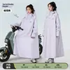 Impermeable de PVC con Cobertura Extendida para Protección de Cuerpo Completo Contra Lluvia Intensa, Modelo Nuevo para Uso Separado por Personas y Vehículos, Adecuado para Montar Patinetes Eléctricos y Motocicletas