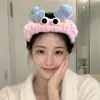 Faixa de cabelo fofa e criativa com rosto engraçado para lavar o rosto coreana, faixa de cabelo de cenoura e peixe salgado de celebridade da internet, faixa de cabelo estilo TikTok para mulheres