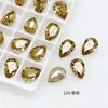 Dongzhou Cristal 8x12 Gota d'Água Pedrarias para Nail Art Super Brilhantes Coloridas Formato de Pera Corte de Alta Qualidade DIY Decorações para Unhas de Boneca