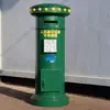 Buzón de Hierro Forjado Estilo Británico Montado en Pared con Cerradura, Caja de Amor