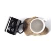 Taza de Cerámica Zen Simple con Tapa y Cuchara Taza de Agua Impresa para el Hogar Adornos de Taza Privada Corporativa