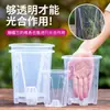 Maceta Transparente Verde con Control de Raíces para Orquídeas, Musgo Sphagnum, Maceta para Orquídea Phalaenopsis, Maceta Grande de Plástico Transpirable Hueca para Uso en Casa