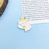 Transfronterizo Nuevo 12 Dibujos Animados Arco Iris Unicornio Colgante de Aleación Pulsera de Pony Linda Colgante de Perlas