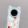 Adecuado para Funda de Teléfono Móvil Huawei Mate70Pro+, Funda de Teléfono Móvil Huaweimate60 de Silicona de Gama Alta, Gatito Lindo