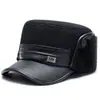 Gorro de Invierno para Hombres de Mediana Edad y Mayores, Gorro Cálido de Algodón para Papá que Protege los Oídos, Gorro Grueso Versátil Casual para Abuelo con Forro de Felpa