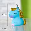 Cavalo de Balanço Unicórnio de Vinil Cavalo Arco-Íris Decoração de Bolo de Unicórnio Unicórnio Fofo Pégaso Brinquedo Ornamento