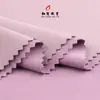 300g Poliéster Alta Elasticidad Sándwich Doble Cara Tejido Cepillado Doble Cara Chaqueta Cálida Manga Larga Ropa de Yoga Tejido de Capa de Aire