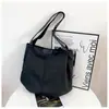 Bolsa de Hombro de Nylon Estilo Perezoso Otoño 2024 Poliéster Duradero Estilo Coreano Gran Capacidad Bolsa de Compras
