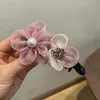 Accesorios para el Cabello Coreanos Rosa y Morado Flor Pinza Banana para el Cabello 2026 Nuevo Pinza Vertical para Cola de Caballo Dulce Temperamento Pinza Retorcida para Recogido para Mujeres