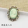 Cabeza de belleza vintage flor de cristal material hecho a mano accesorios para el cabello plato de flor hebilla de diamante palo de mano flor accesorios de joyería DIY