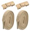 Hebilla de Cordón Elástico Perezoso de 8 mm Sin Atar Cordón de Zapato Elástico de 8 mm de Ancho para Hombres y Niños Sujetador Sin Atar