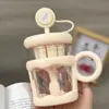 Taza Nueva para Remover Taza de Plástico Oficina Separación de Té y Agua Nuevo Café Resistente a Altas Temperaturas Remover Té con Popote