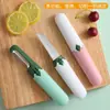 Faca de Frutas Multifuncional Descascador Raspador Doméstico Dobrável de Dupla Face Dois em Um Gadget Portátil para Descascar Maçã