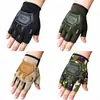 Guantes Deportivos Tácticos de Medio Dedo para Exteriores, Antideslizantes Resistentes al Desgaste para Ciclismo, Escalada, Entrenamiento Físico, Unisex para Hombres Mujeres