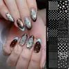 Nueva placa de transferencia de herramientas para arte de uñas transfronteriza con patrones dulces y geniales de estrellas, puntos, rayas y olas para transferencia de uñas
