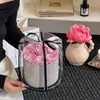 [En Stock] Nuevo Producto Cubo de Abrazo con Lazo Mediano Caja de Regalo con Flores Preservadas