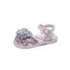 Sandalias para Niñas 2026 Verano Nuevo Estilo Zapatos de Moda Estilo Coreano para Niños con Lazo, Punta Cerrada y Cómodos Zapatos Planos de Cristal