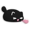 Série Gato Preto Fofo de Desenho Animado 1 Pequeno Patch de PVC Cola Macia Transfronteiriço Presilha Crocs DIY Acessórios de Joalheria