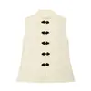 Ropa de mujer transfronteriza 2026 moda estilo europeo y americano chaleco sin mangas ajustado con botones y cuello mao para mujer L52613 AliExpress