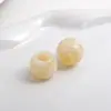 Contas perfuradas grandes bicolores imitação jade pulseira acrílica flor de sapato acessórios de vestuário acessórios diy materiais para joalheria