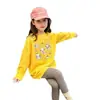 Camiseta de Manga Larga de Algodón Puro de Corte Holgado para Niñas, Nuevo Estilo Versátil Casual de Cuello Redondo, Moda para Niños Mayores, Primavera y Otoño 2026