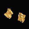 Aretes Exagerados de Acero Inoxidable Joyería Geométrica Transfronteriza Europea y Americana Aretes para Mujer Joyería de Alta Gama Accesorios de Lava