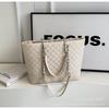 Bolsa Grande Capacidade Feminina 2026 Nova Moda Primavera e Verão Bolsa de Ombro Matelassê Bolsa Tote Texturizada Tendência Feminina para o Dia a Dia