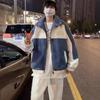 Perezoso Nuevo Llegada Harajuku Moda Artística Lana de Cordero Algodón Abrigo Ropa de Abrigo de Invierno para Hombre Tendencia Combinación Perfecta Estilo Japonés Elegante