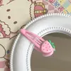Lindos Pinzas para Bebé de Fresa Verano Dulce Niña Pequeña Flequillo Lateral Pinzas Dibujos Animados Pinzas para el Cabello Nicho Accesorios para el Cabello Mayoreo